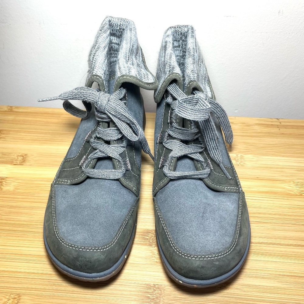 Chaco Barbary Castle Rock Waterproof Leather Wool Fold Down Collar Boots Booties - Picture 4 of 10